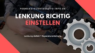 Ferngesteuertes Auto Servo richtig einstellen  Lenkung kaputt  Lösung [upl. by Ennirak]