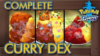 Pokémon Sword amp Shield  Full Curry Dex All 151 Curries [upl. by Aleac]