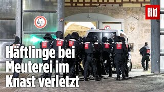 Gefängnismeuterei Polizei stürmt Knast in Thüringen  JVA Untermaßfeld [upl. by Evars]