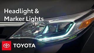 Toyota HowTo Headlight amp Marker Lights  Toyota [upl. by Liuqnoj]