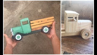 JUGUETE ARTESANAL CAMIÓN DE MADERA HANDMADE WOODEN TRUCK TOY [upl. by Misti]